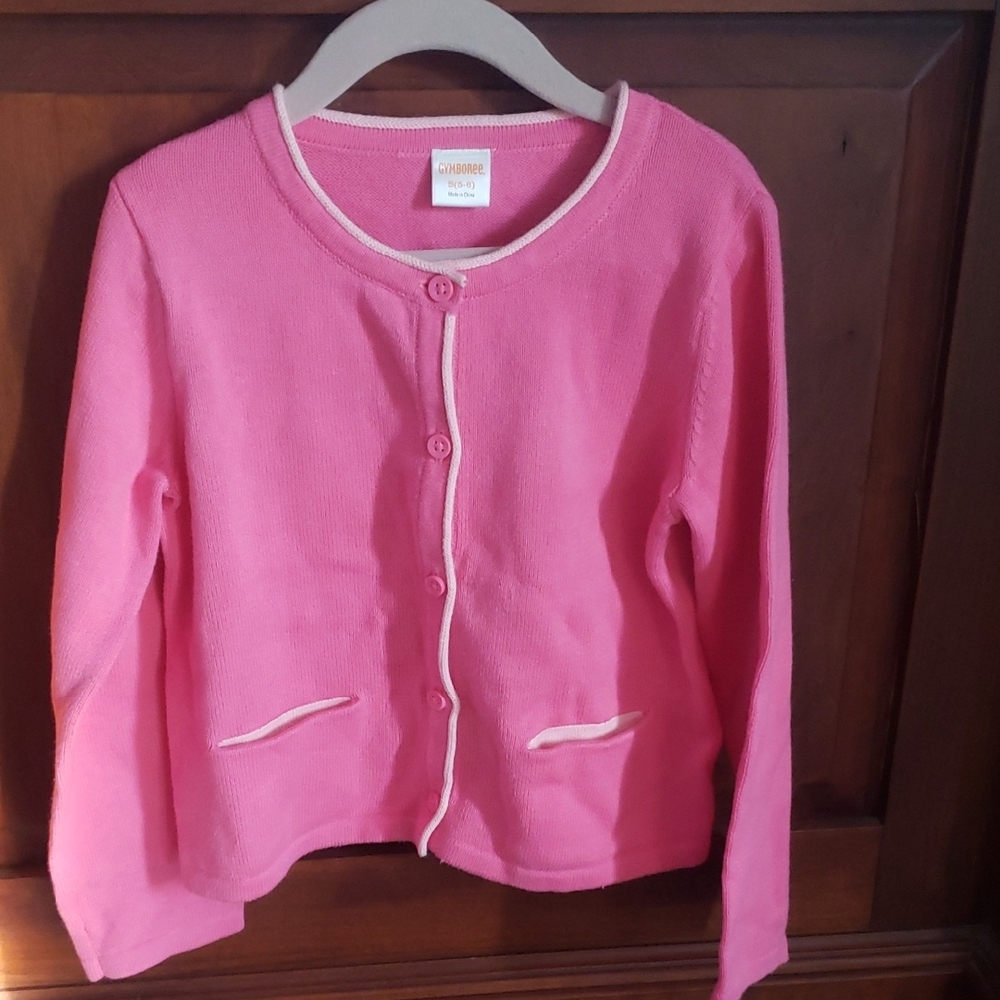 Gymboree sweater Pink Cardigan size 5-6